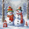 Malen nach Zahlen - Magische Schneemänner ©art_selena_ua