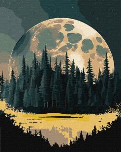 Malen nach Zahlen - Mysteriöses Land mit metallischen Farben Extra ©art_selena_ua