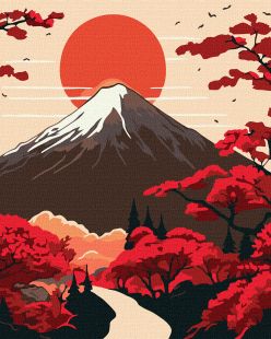 Malen nach Zahlen - Berg Fuji ©art_selena_ua