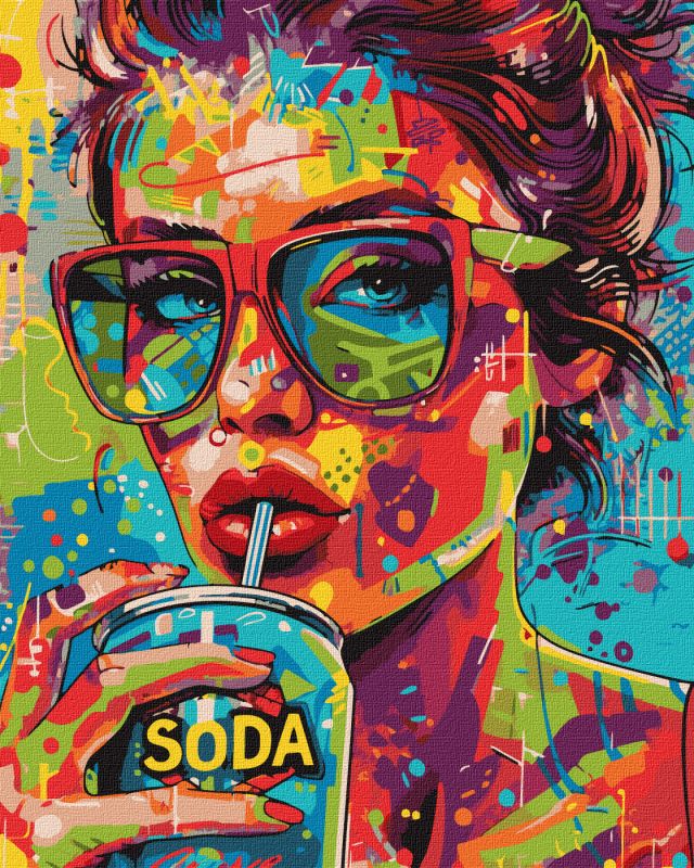 Malen nach Zahlen - Das Mädchen mit der Limonade ©art_selena_ua