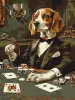 Malen nach Zahlen - Spielender Beagle ©art_selena_ua