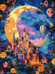 Malen nach Zahlen - Mond-Fantasie ©art_selena_ua