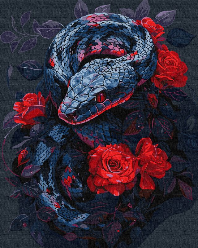 Painting by numbers - A dangerous rose ©art_selena_ua