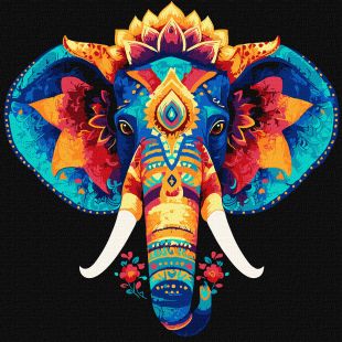 Malen nach Zahlen - Der geheimnisvolle Elefant ©art_selena_ua