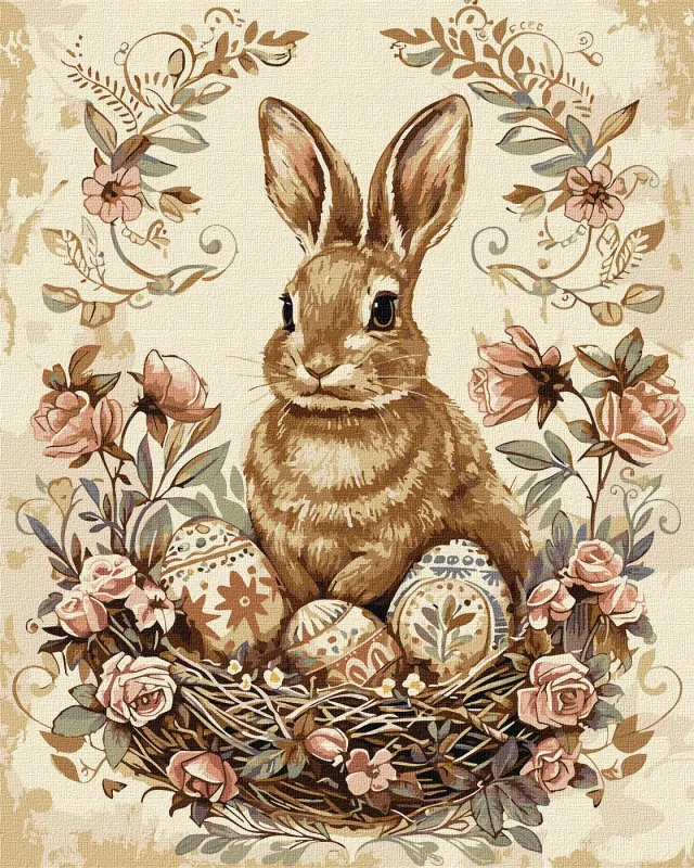 Malen nach Zahlen - Osterhase 2 ©art_selena_ua