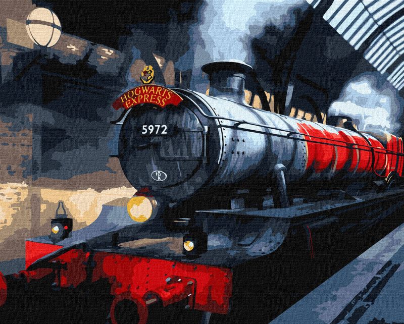 Malen nach Zahlen - Harry Potter: Hogwarts Express mit extra Metallic-Farben ©Warner Bros.