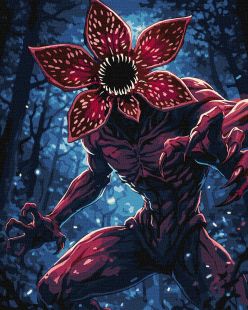 Malen nach Zahlen - Monster mit extra Metallic-Farben ©art_selena_ua