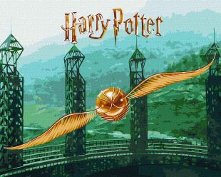 Malen nach Zahlen - Harry Potter: Der goldene Schnatz mit extra Metallic-Farben ©Warner Bros.