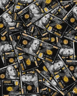 Malen nach Zahlen - Eine Million Dollar mit extra Metallic-Farben ©art_selena_ua