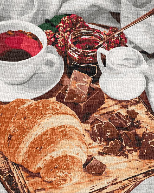 Painting by numbers - French breakfast 
