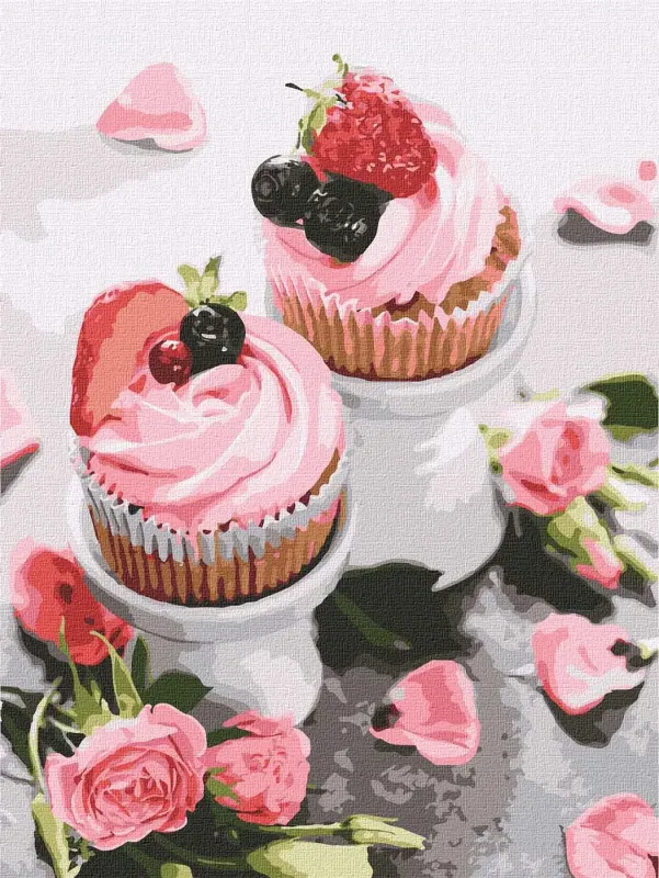 Painting by numbers - Strawberry tenderness 