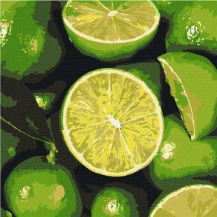 Malen nach Zahlen - Saftige Limette