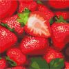 Malen nach Zahlen - Saftige Erdbeeren