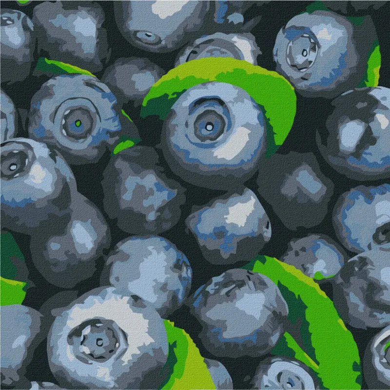 Painting by numbers - Juicy blueberry