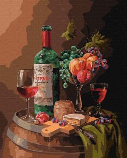 Malen nach Zahlen - Romantisches Abendessen ©MariaGordeevaART