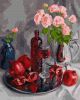 Painting by numbers - Pomegranate still life ©Julia Tomesko