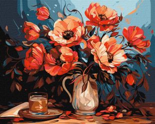 Malen nach Zahlen - Farbenfrohe Mohnblumen ©art_selena_ua