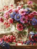 Malen nach Zahlen - Blumenstrauß und Obst ©art_selena_ua
