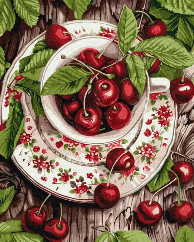 Painting by numbers - Cherry freshness ©art_selena_ua