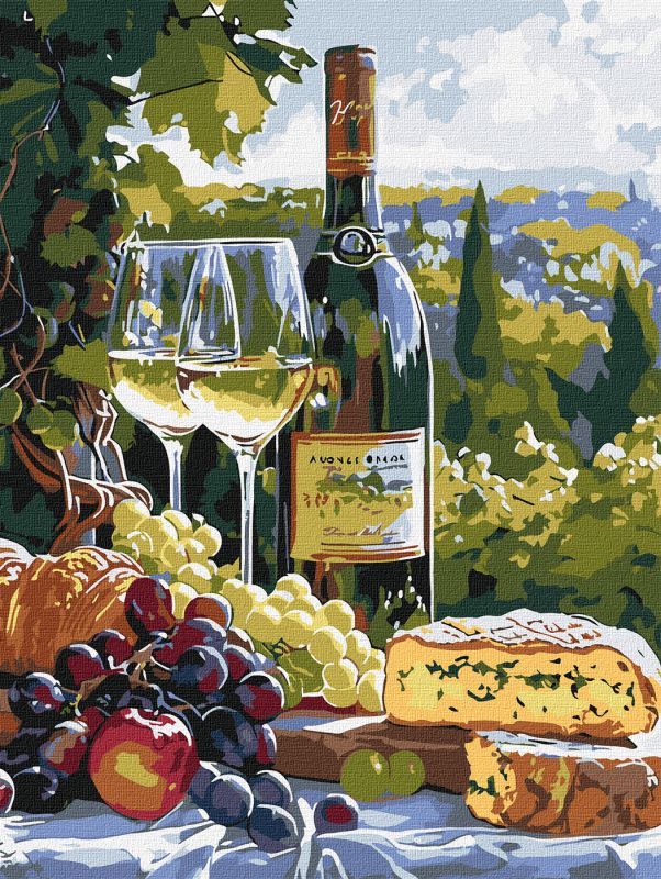 Painting by numbers - Taste of chardonnay ©art_selena_ua