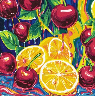 Malen nach Zahlen - Saftiges Vergnügen mit metallischen Farben ©art_selena_ua