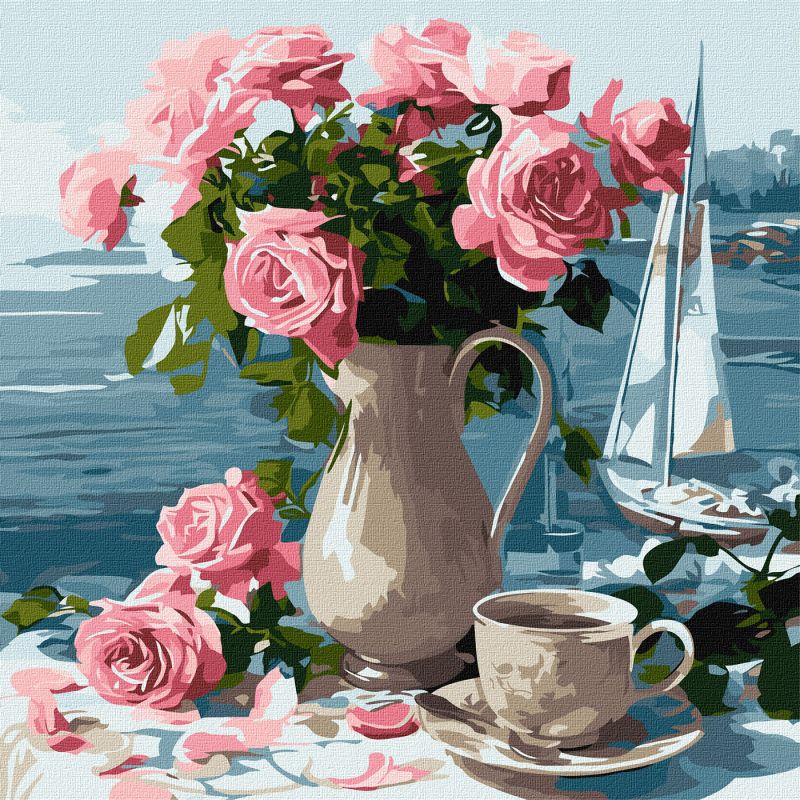 Malen nach Zahlen - Morgenrosen ©art_selena_ua