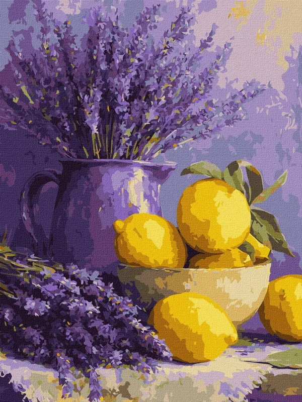 Malen nach Zahlen - Lavendel und Zitronen ©art_selena_ua
