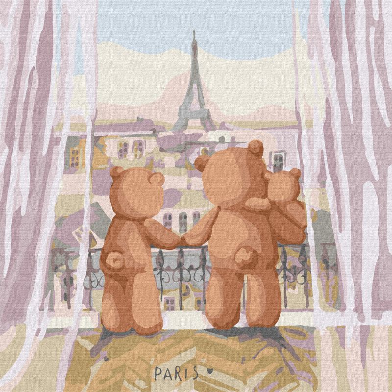 Painting by numbers - The family travel ©tanya_bonya