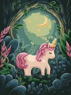 Malen nach Zahlen - Erstaunliches Einhorn ©Elena Schweitzer