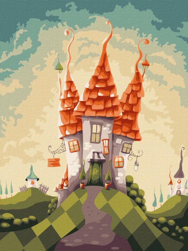 Malen nach Zahlen - Ein fabelhaftes Häuschen ©Elena Schweitzer