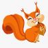 Painting by numbers - Happy squirrel