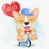 Painting by numbers - Cheerful corgi