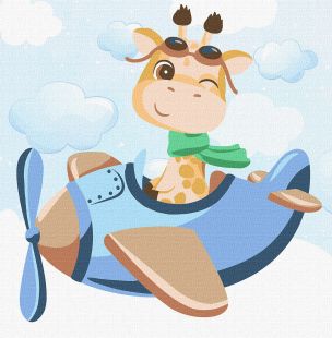 Malen nach Zahlen - Der zukünftige Pilot