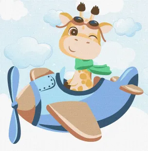 Malen nach Zahlen - Der zukünftige Pilot
