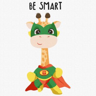 Malen nach Zahlen - Kluge Giraffe