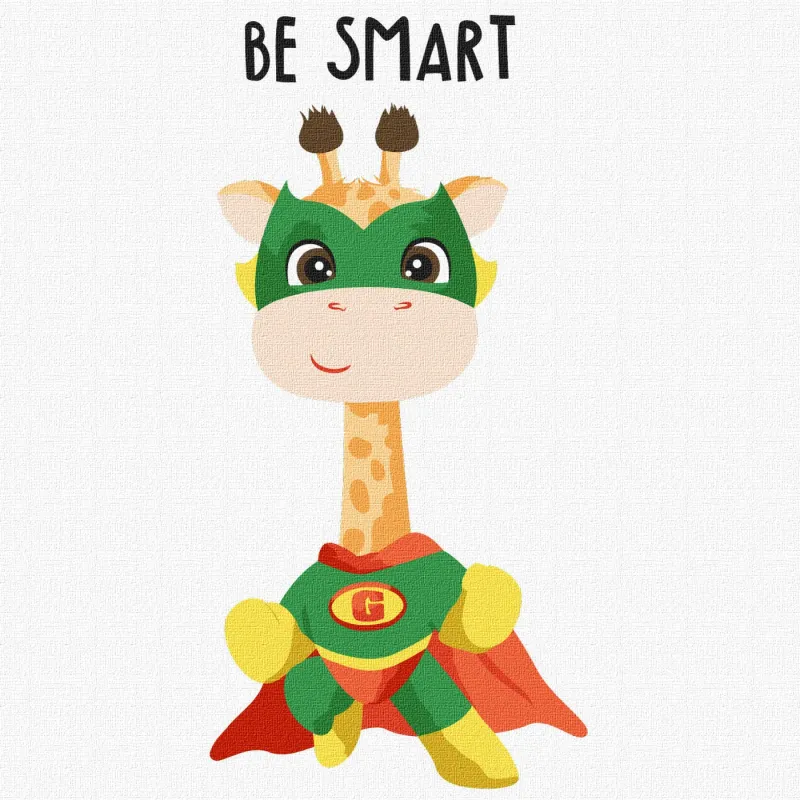 Painting by numbers - Clever giraffe