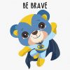 Painting by numbers - Brave bear