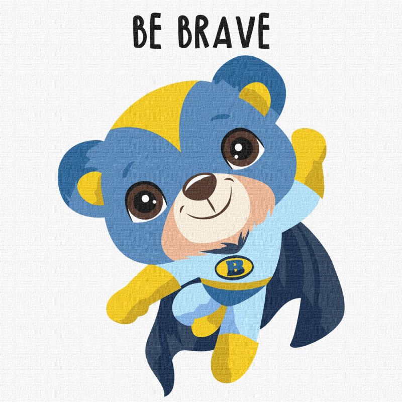Painting by numbers - Brave bear