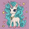 Malen nach Zahlen - Fantastisches Einhorn ©art_selena_ua