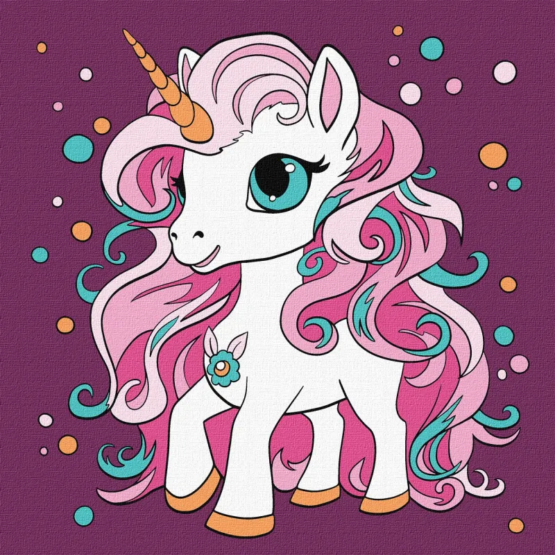 Painting by numbers - Magical unicorn ©art_selena_ua