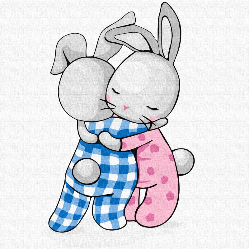Painting by numbers - Hugs ©tanya_bonya