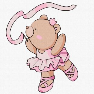 Malen nach Zahlen - Ballerina ©tanya_bonya