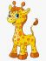 Painting by numbers - An adorable giraffe