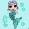 Malen nach Zahlen - L.O.L. Surprise! Mermaids Merbaby