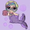 Painting by numbers - L.O.L. Surprise! Mermaids Miss Sea