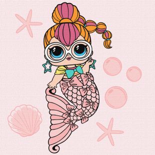 Malen nach Zahlen - L.O.L. Surprise! Mermaids Neon QT