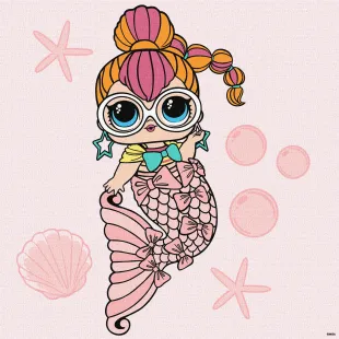 Malen nach Zahlen - L.O.L. Surprise! Mermaids Neon QT