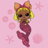 Malen nach Zahlen - L.O.L. Surprise! Mermaids Queen Bee