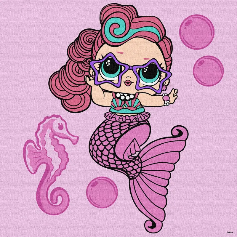 Malen nach Zahlen - L.O.L. Surprise! Mermaids Waves