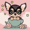 Painting by numbers - A cute puppy ©art_selena_ua